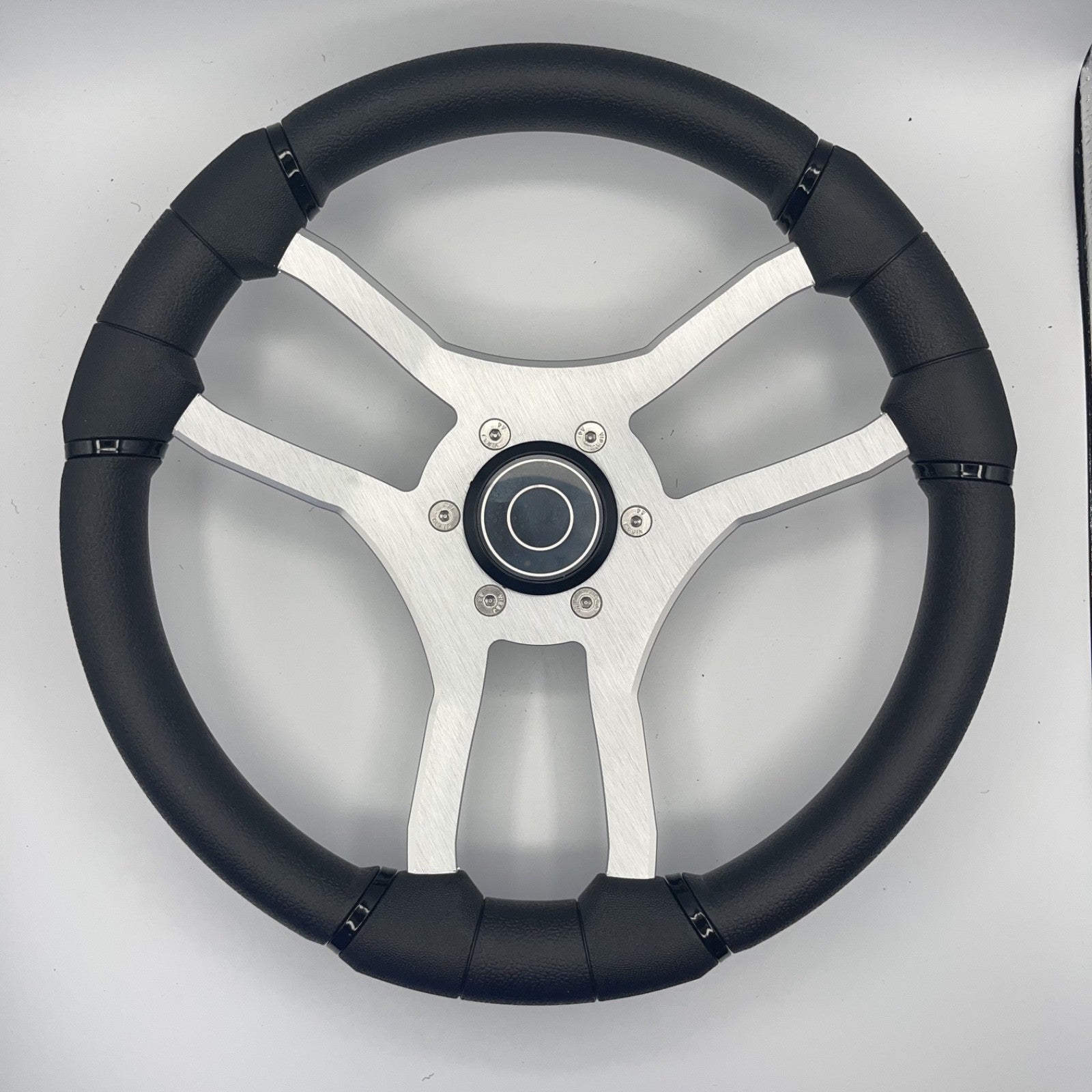 Malera Boat Steering Wheel Brushed Aluminum Spokes | Target Snap-in