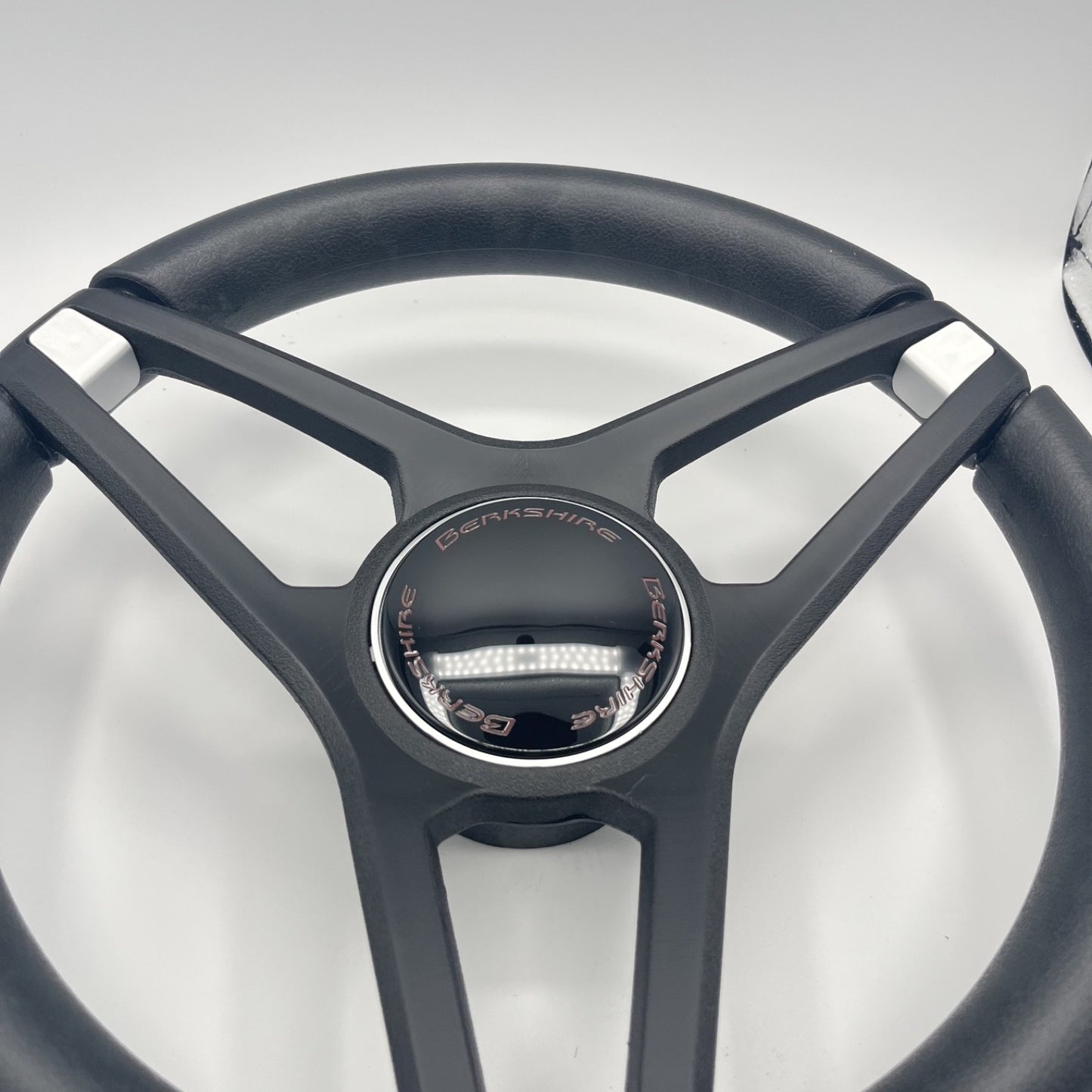 Molino Black w/Soft Touch Urethane Rim Boat Steering Wheel | Berkshire Boats