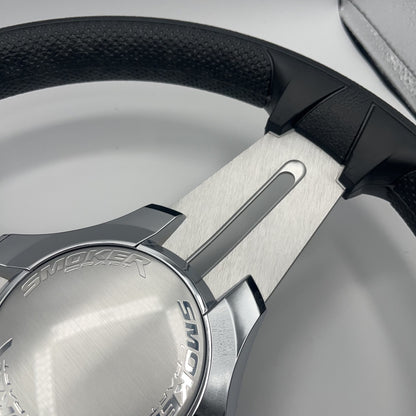Model 15 Marine Steering Wheel Brushed Aluminum Spokes | Smokercraft