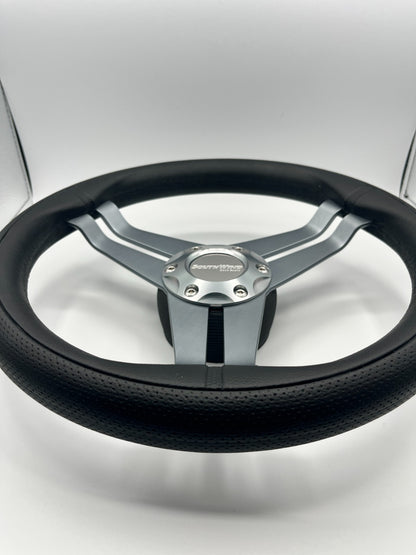 W208 Steering Wheel Gray Brushed Alum Spoke | SouthWind Deck Boats