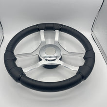 Malera Boat Steering Wheel Chrome Spokes | ABS Chrome Dome Blank SS Ctr.