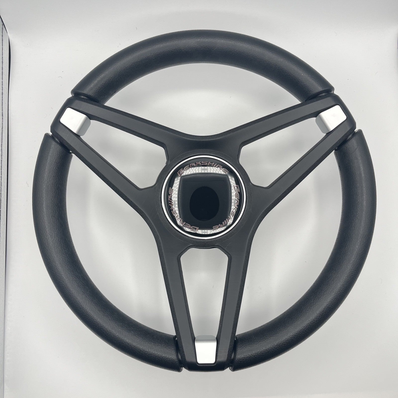 Molino Black w/Soft Touch Urethane Rim Boat Steering Wheel | Berkshire Boats
