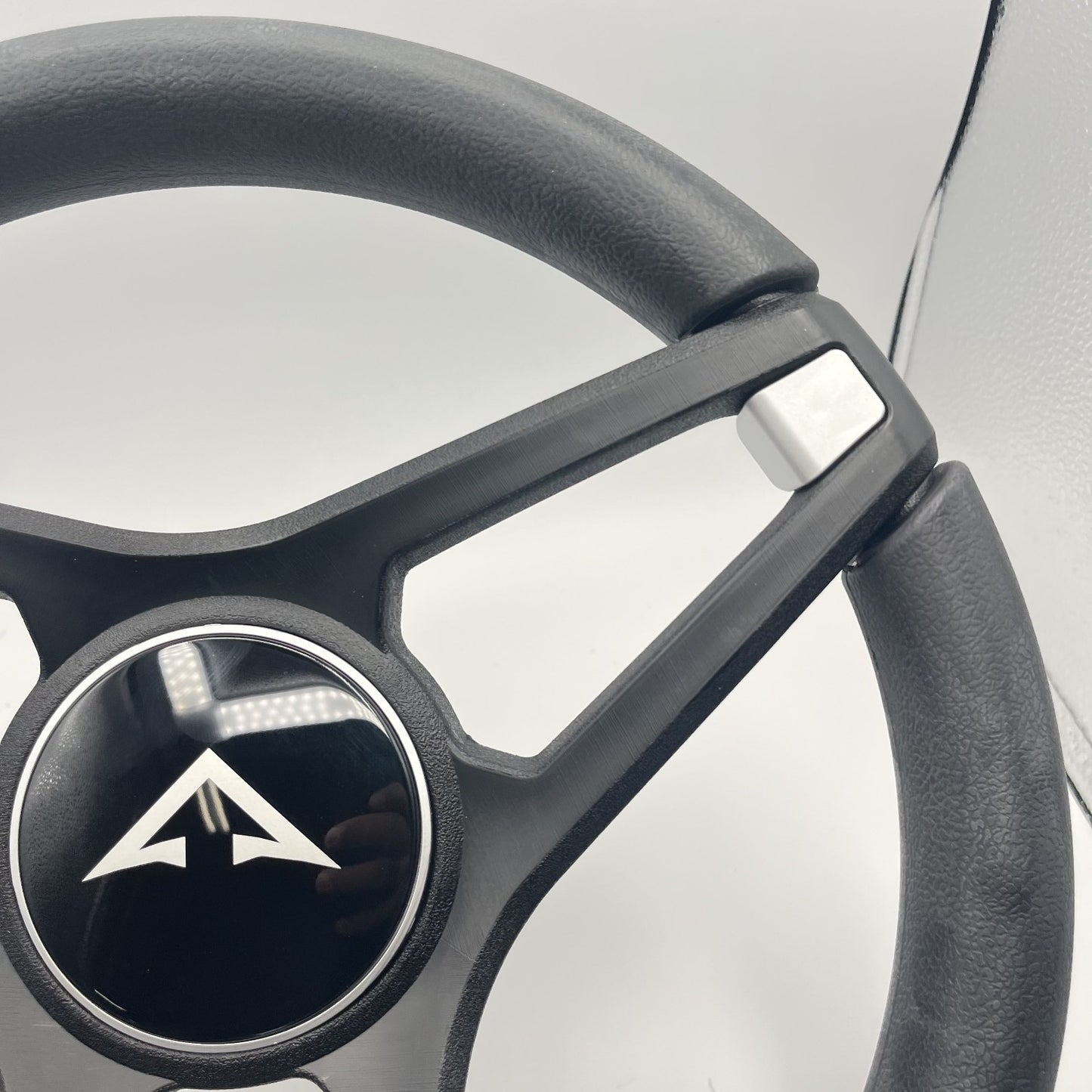 Molino Black & Silver Accents Golf Cart Steering Wheel fits AYRO EV Cart