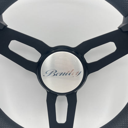 Gussi Italia Boat Model 15 Steering Wheel Black Brushed Alum Spokes | Bentley