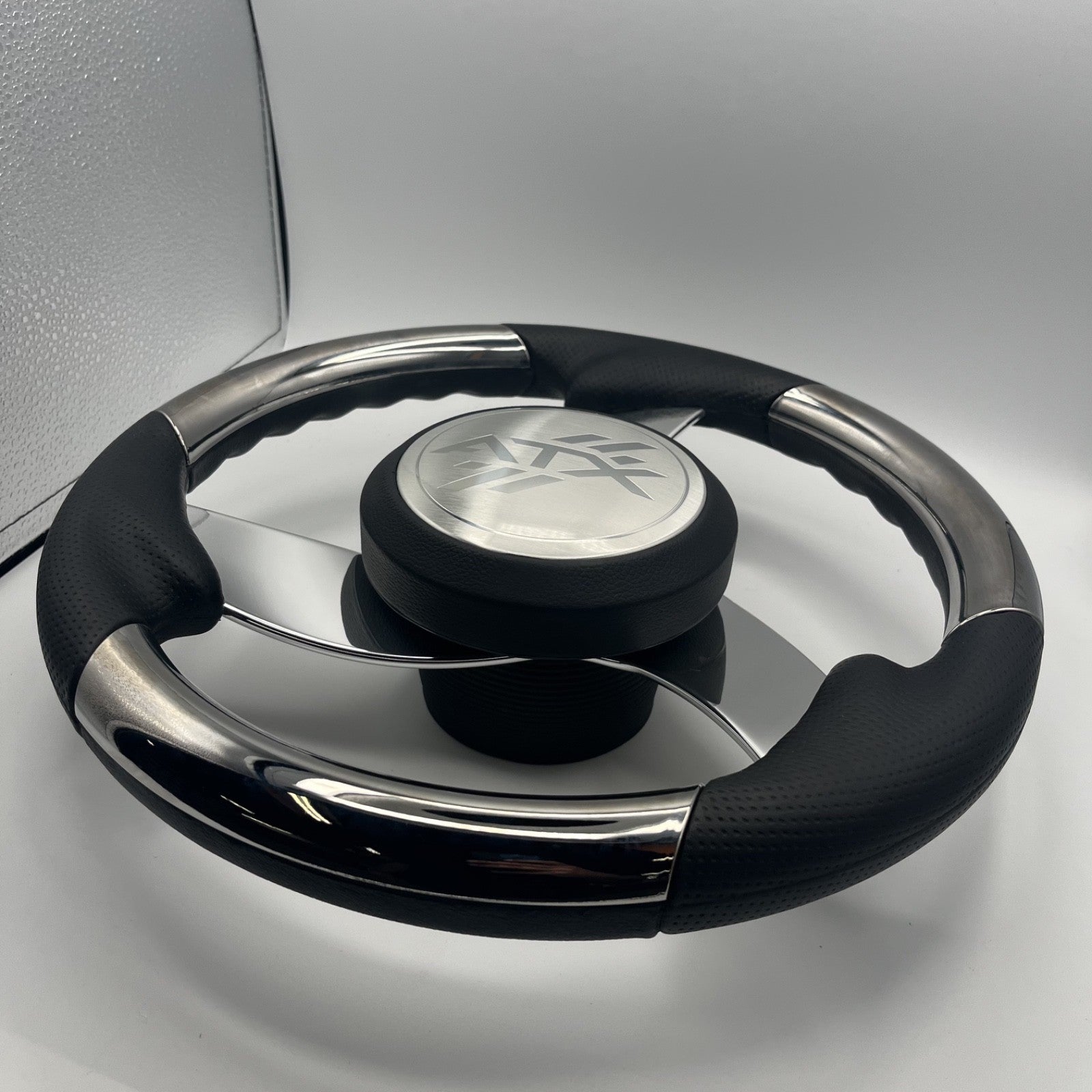 Model M533 Boat Steering Wheel Polished Aluminum Spokes | ATX
