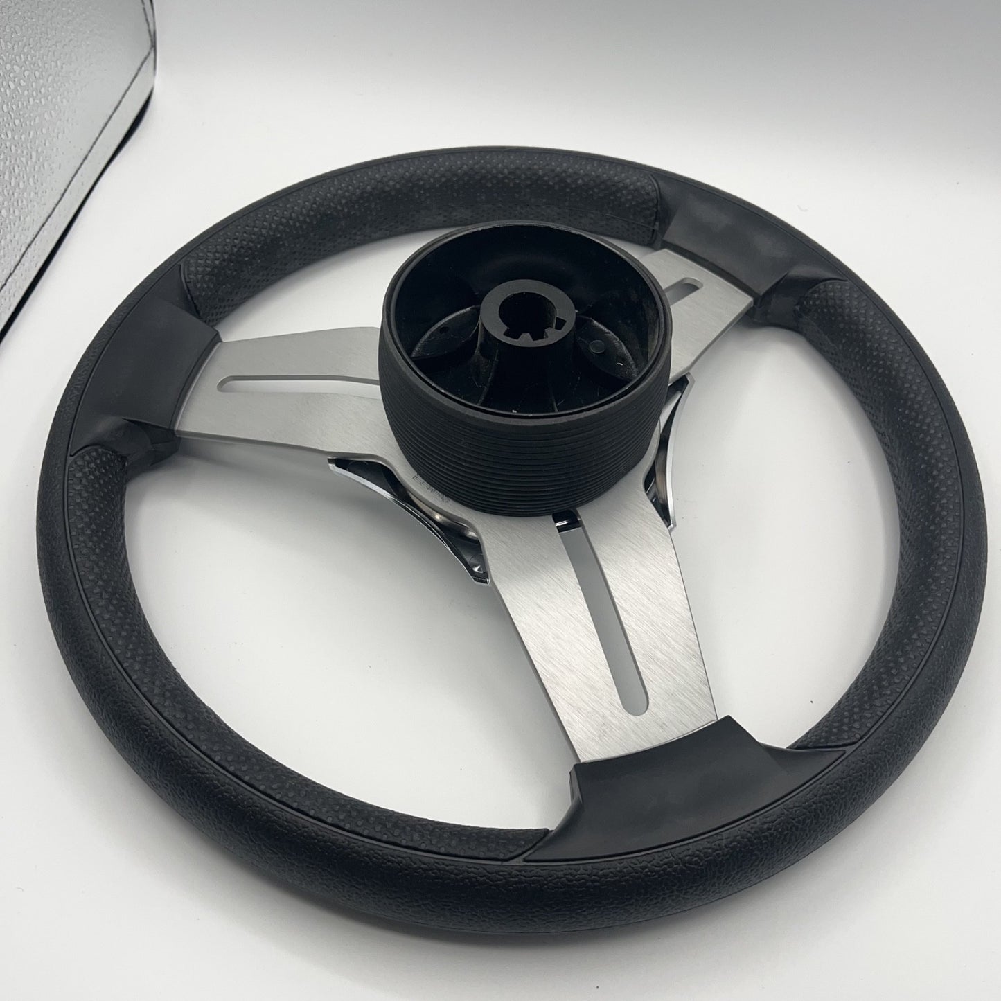 Model 15 Marine Steering Wheel Brushed Aluminum Spokes | SunChaser