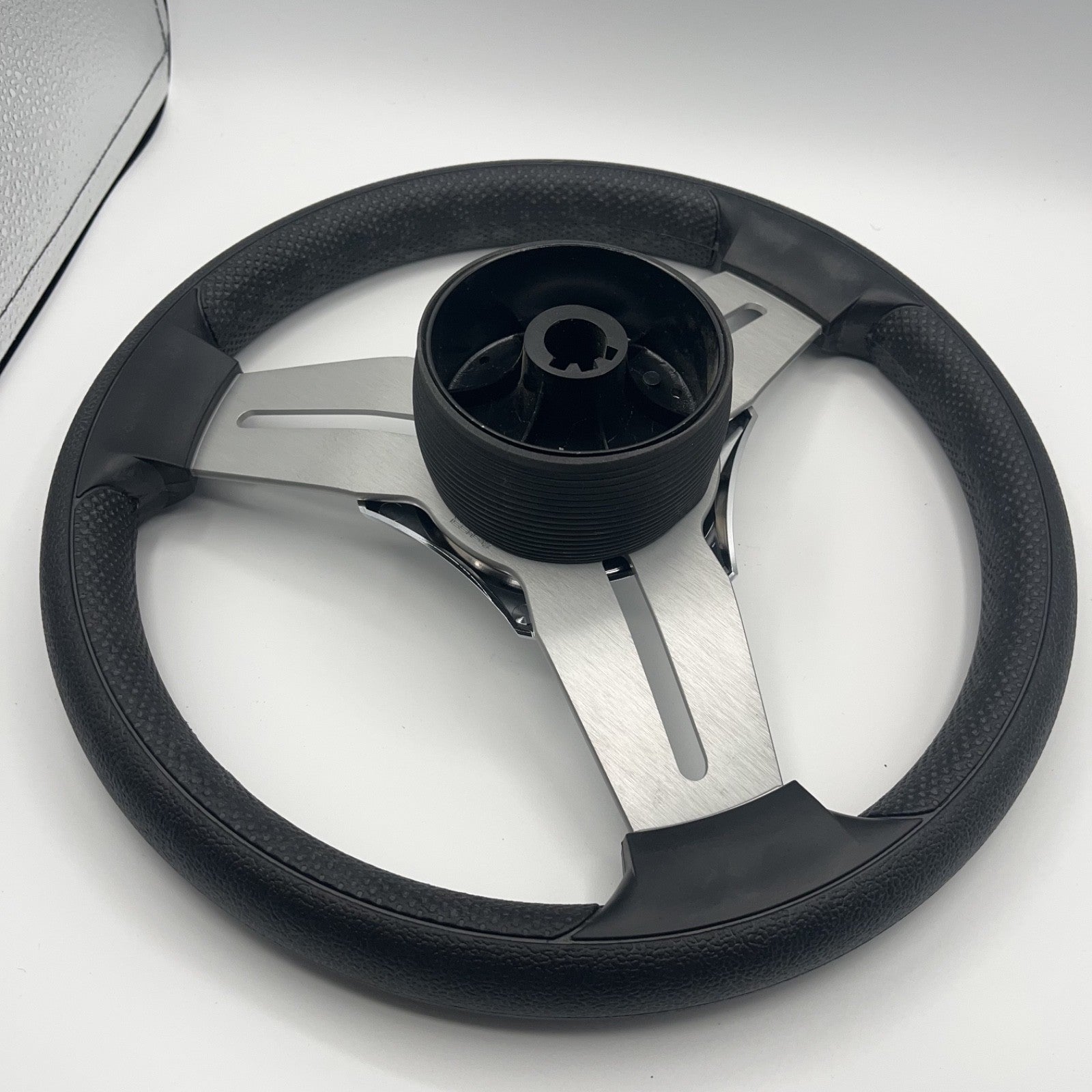 Model 15 Marine Steering Wheel Brushed Aluminum Spokes | SunChaser