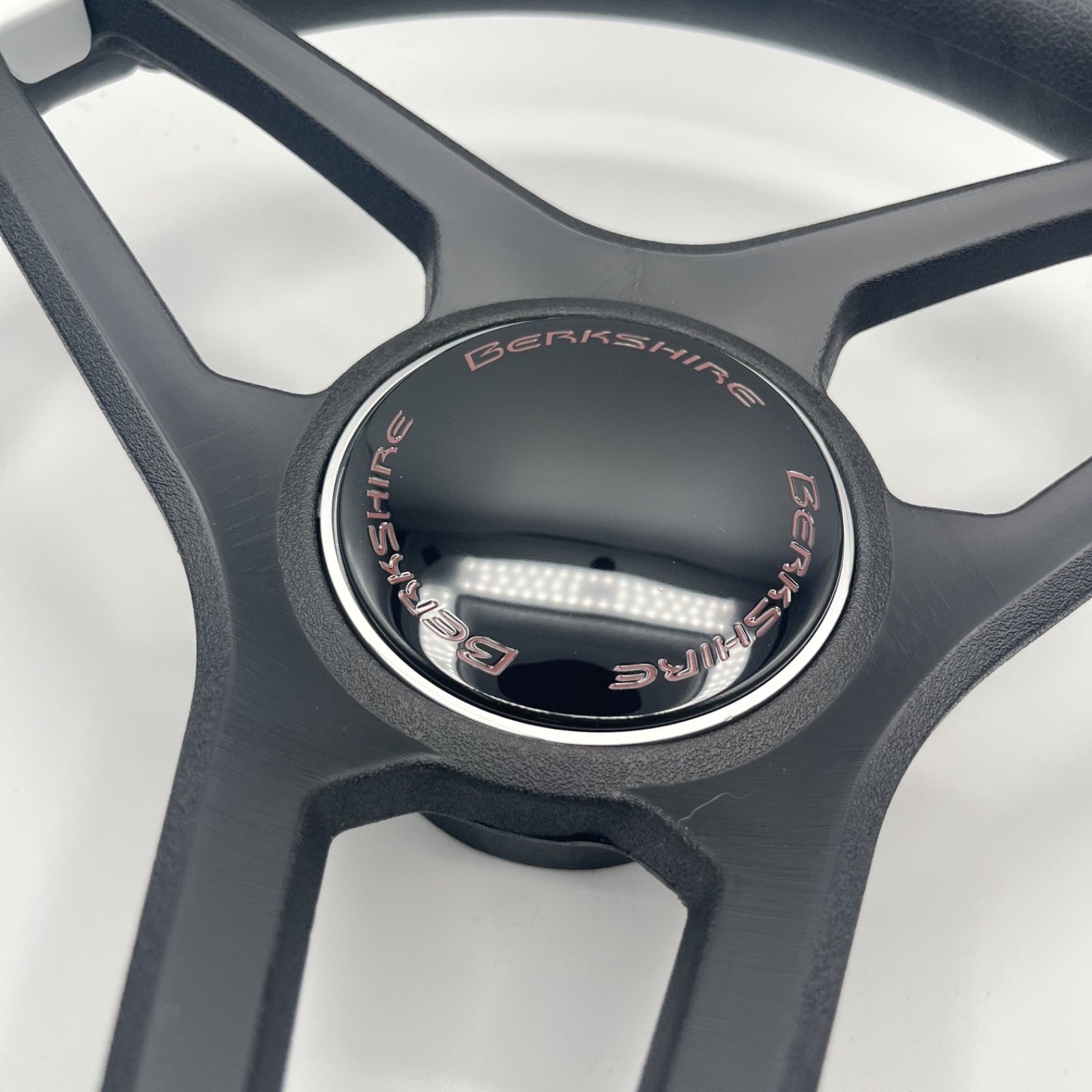 Molino Black w/Soft Touch Urethane Rim Boat Steering Wheel | Berkshire Boats