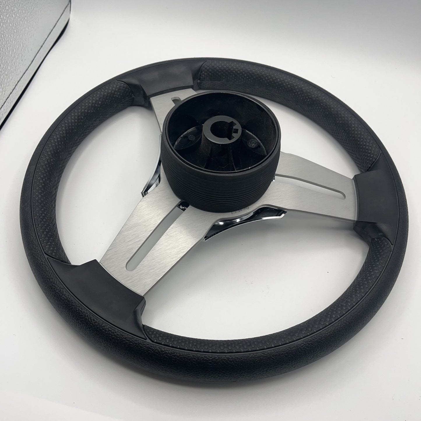 Model 15 Marine Steering Wheel Brushed Aluminum Spokes | Starcraft