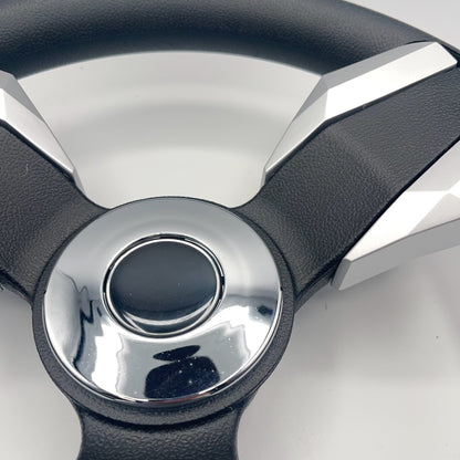 Collina Boat Steering Wheel Brushed Inserts - Keyed ONLY