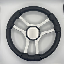 Malera Boat Steering Wheel Brushed Aluminum Spokes - Plain