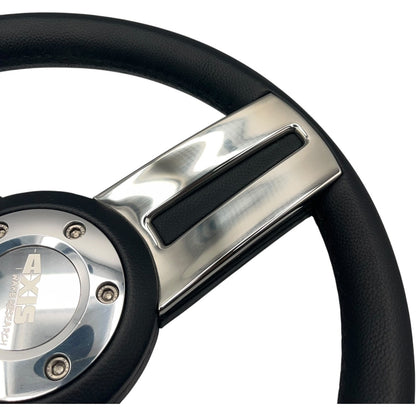 Gussi Italia Marine Steering Wheel Stainless Steel Spokes Soft Touch Rim | Axis