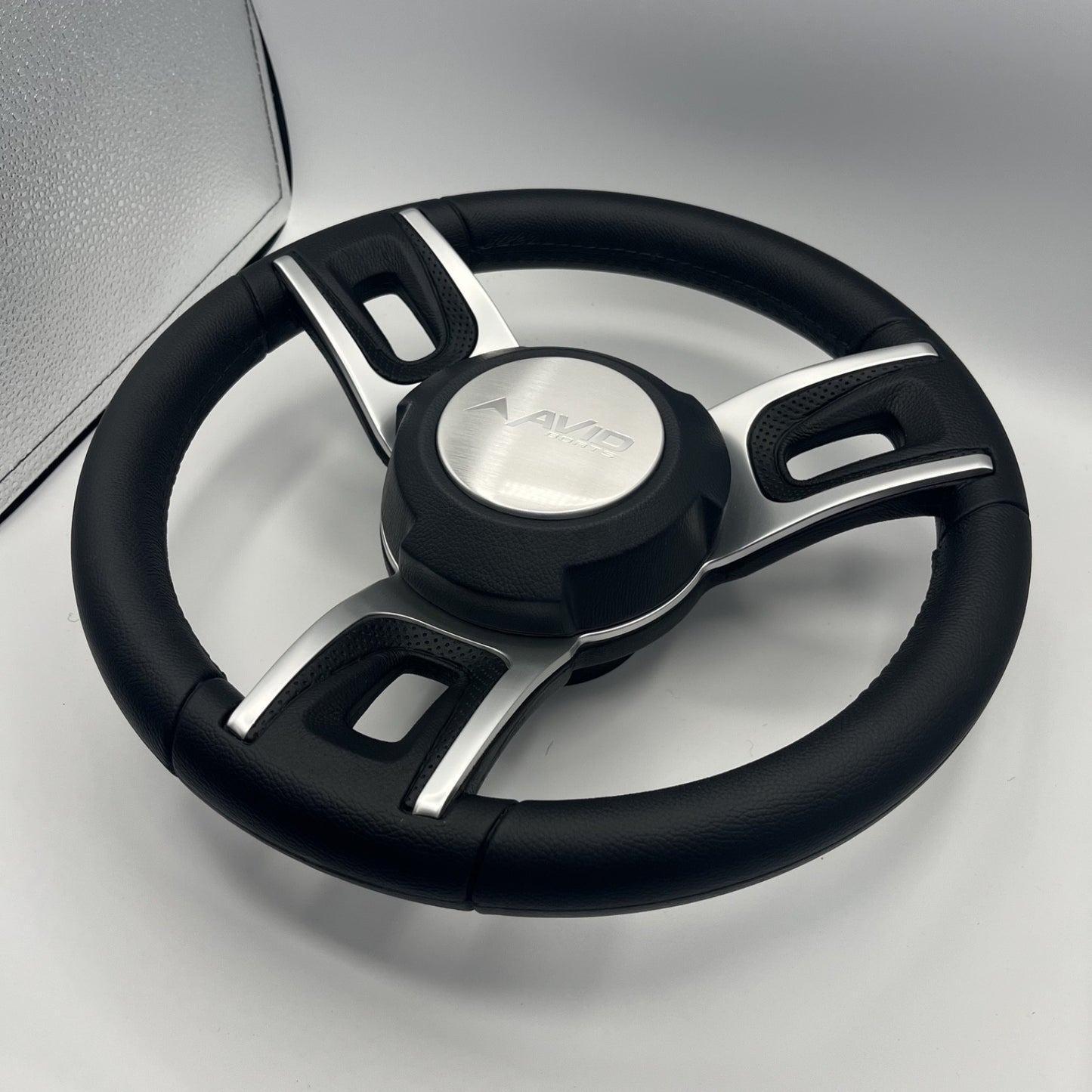 Gussi Italia Black Model 702 Steering Wheel | Avid Boats
