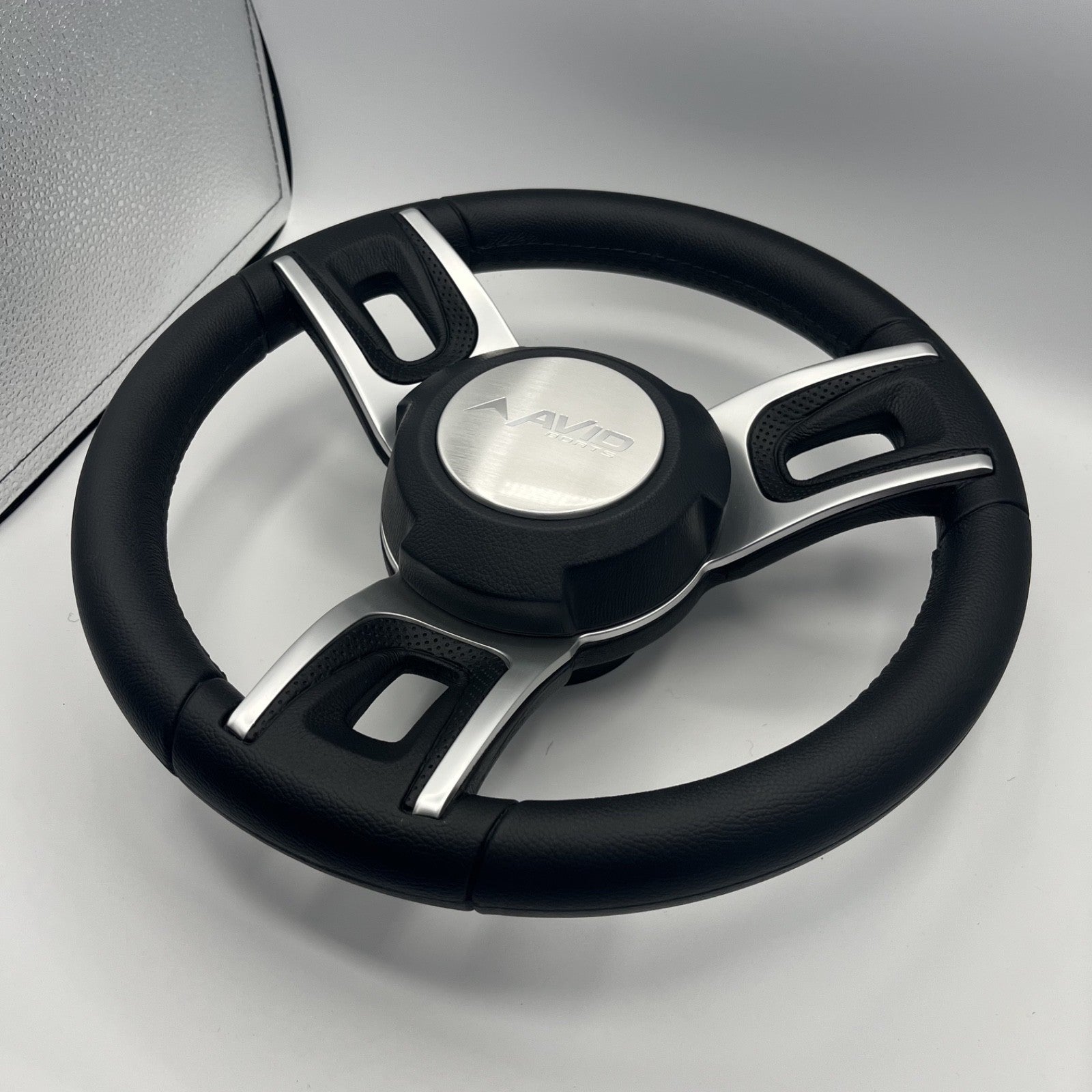 Gussi Italia Black Model 702 Steering Wheel | Avid Boats