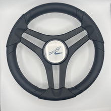 Molinara Marine Steering Wheel Black Brushed Alum Spokes | SeaRay Boats