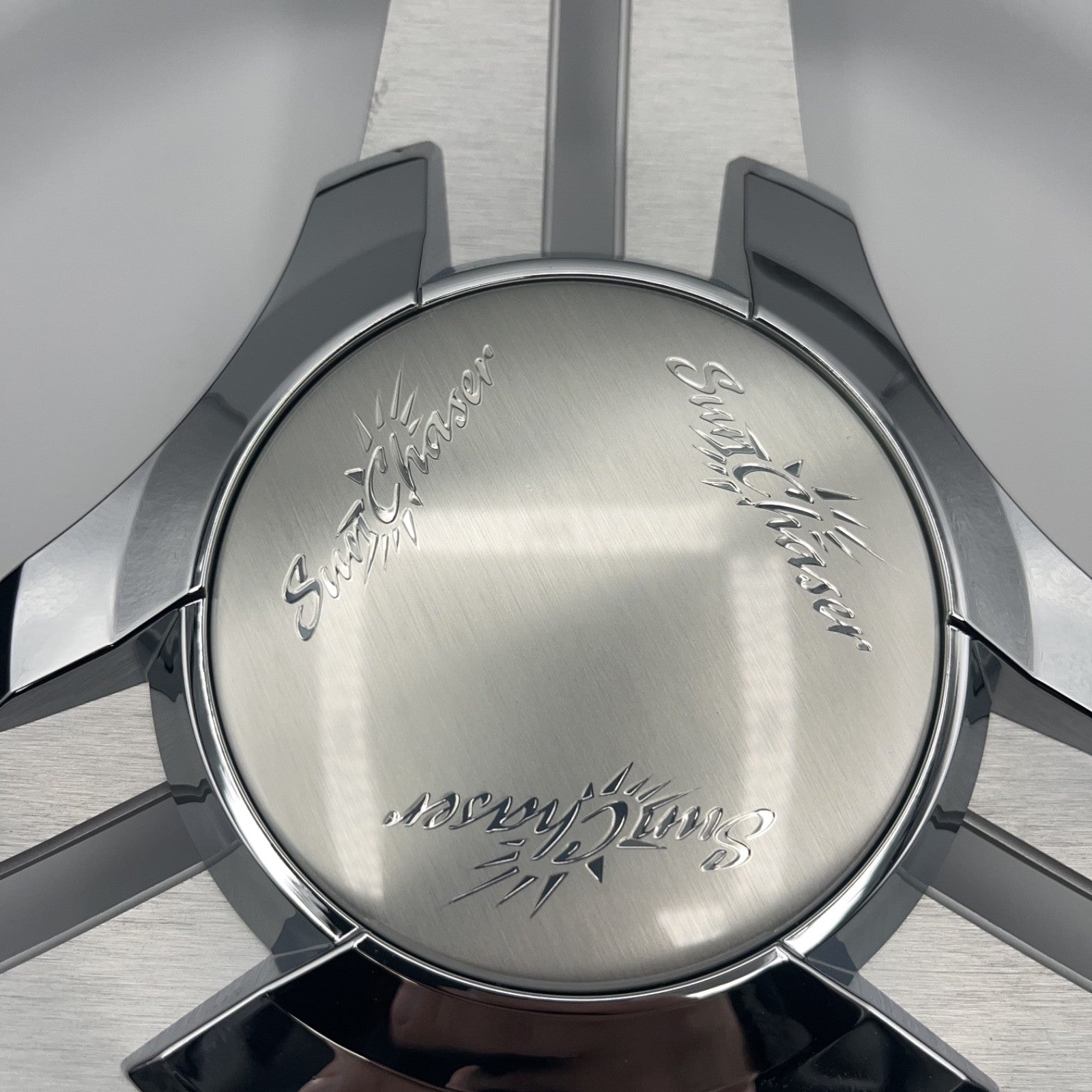 Model 15 Marine Steering Wheel Brushed Aluminum Spokes | SunChaser