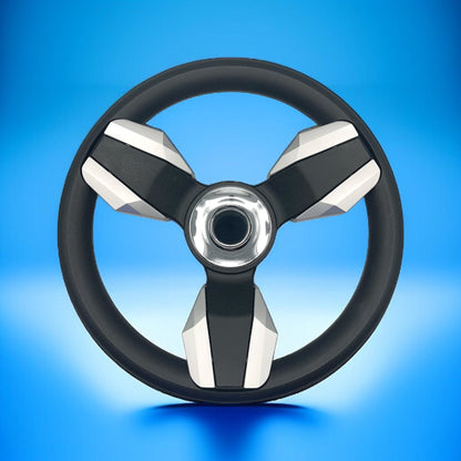 Collina Boat Steering Wheel Brushed Inserts - Keyed ONLY