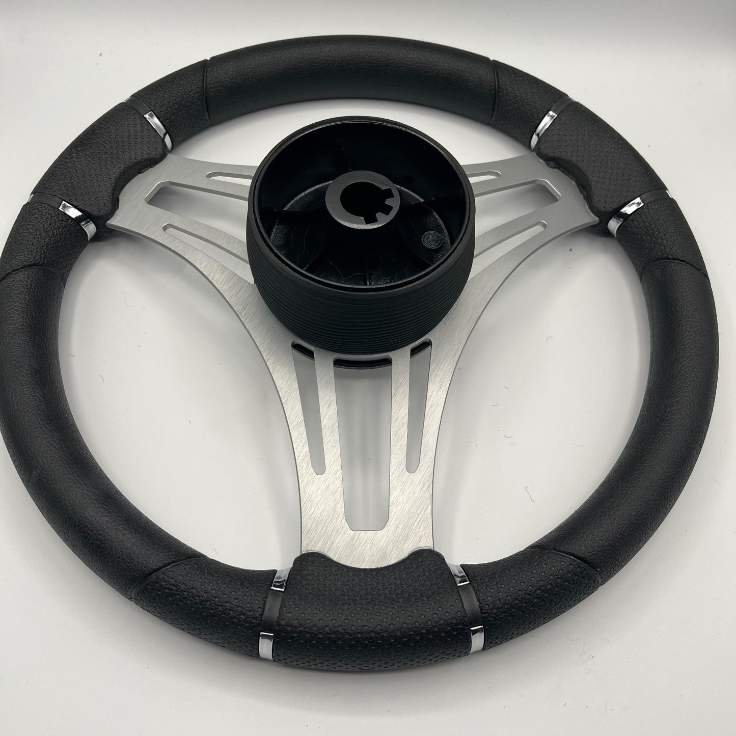 Verona Boat Steering Wheel Brushed Aluminum Spokes | Lowe