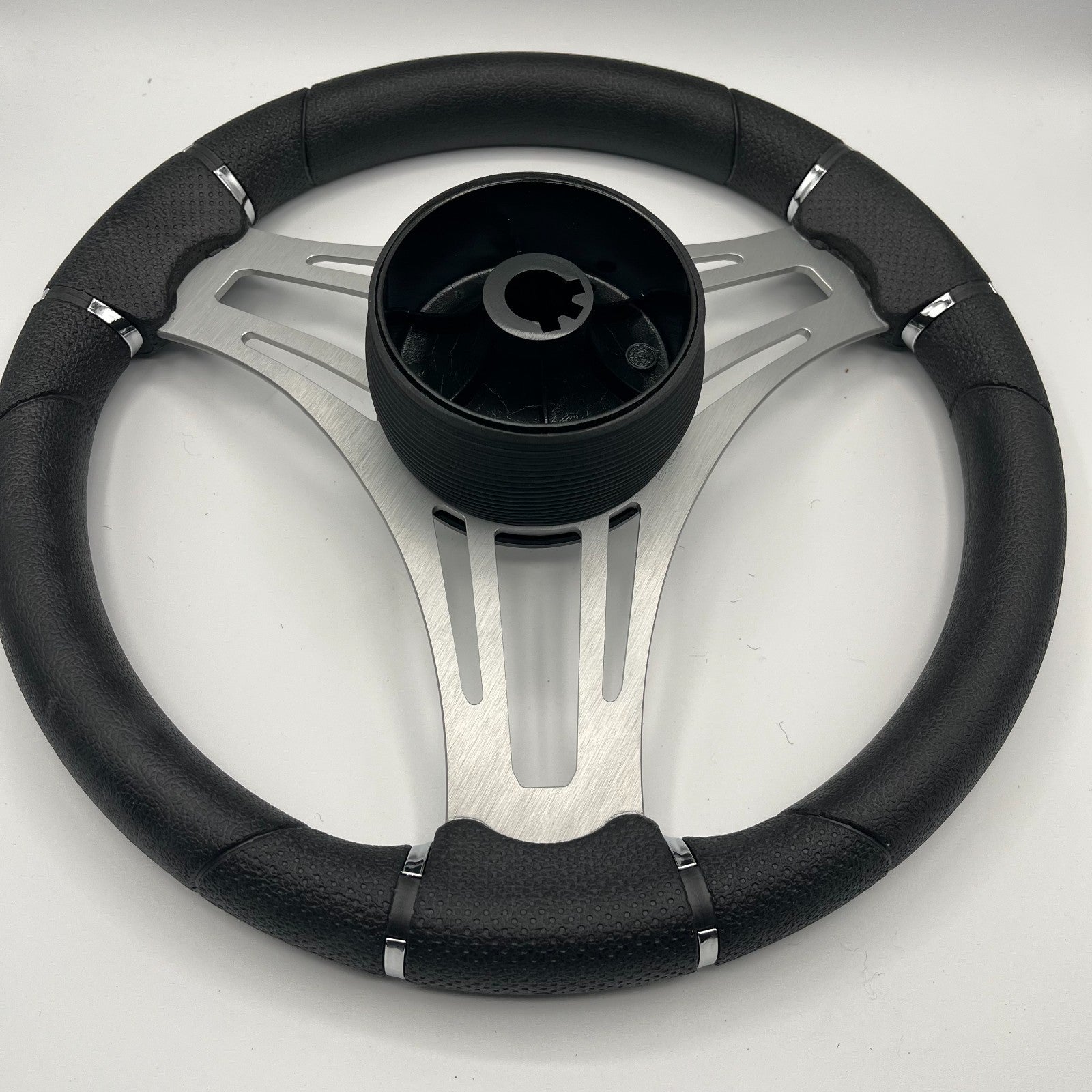 Verona Boat Steering Wheel Brushed Aluminum Spokes | Lowe