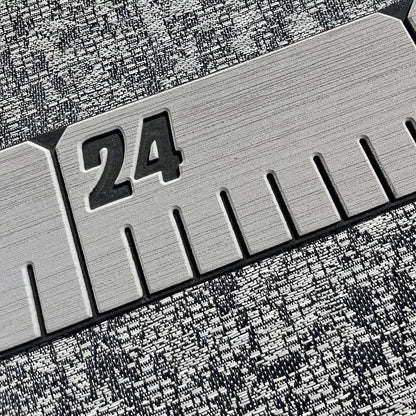 reFLEX | 36" Fish Ruler for Boats | Phoenix Grey over Aphotic Black - Routered