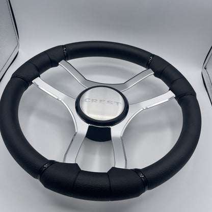 Malera Boat Steering Wheel Chrome Spokes | Crest