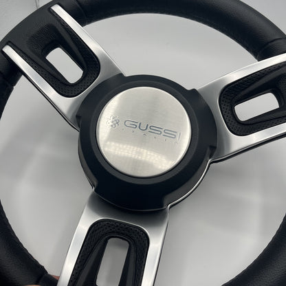 Gussi Italia Black Model 702 Steering Wheel | Gussi Italia