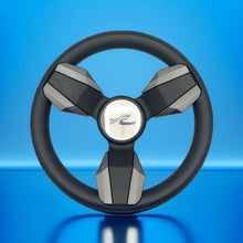 Collina Boat Steering Wheel Dark Gray Inserts - SeaRay - Keyed ONLY