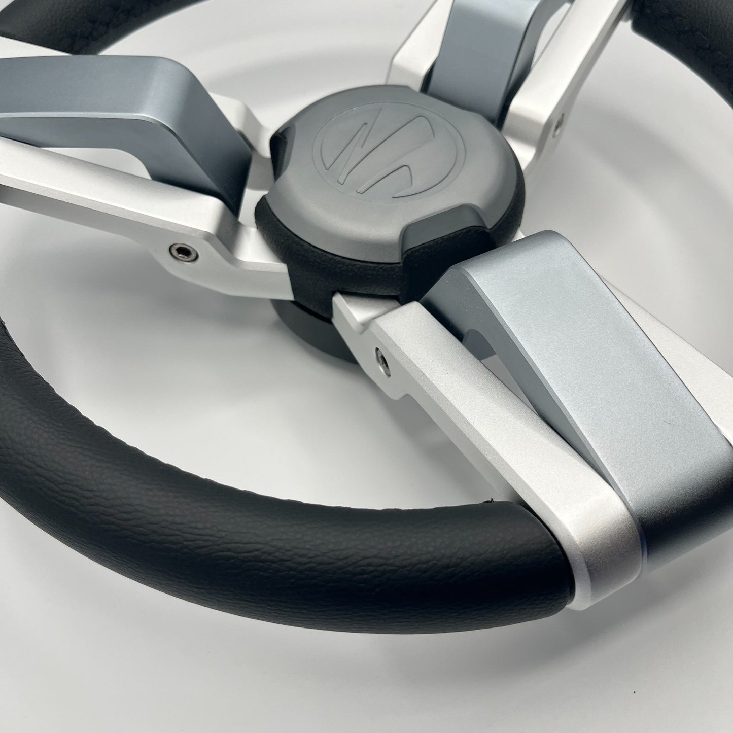 Gussi Italia Marine Steering Wheel Multi Color Gray Aluminum Wheel | Tige