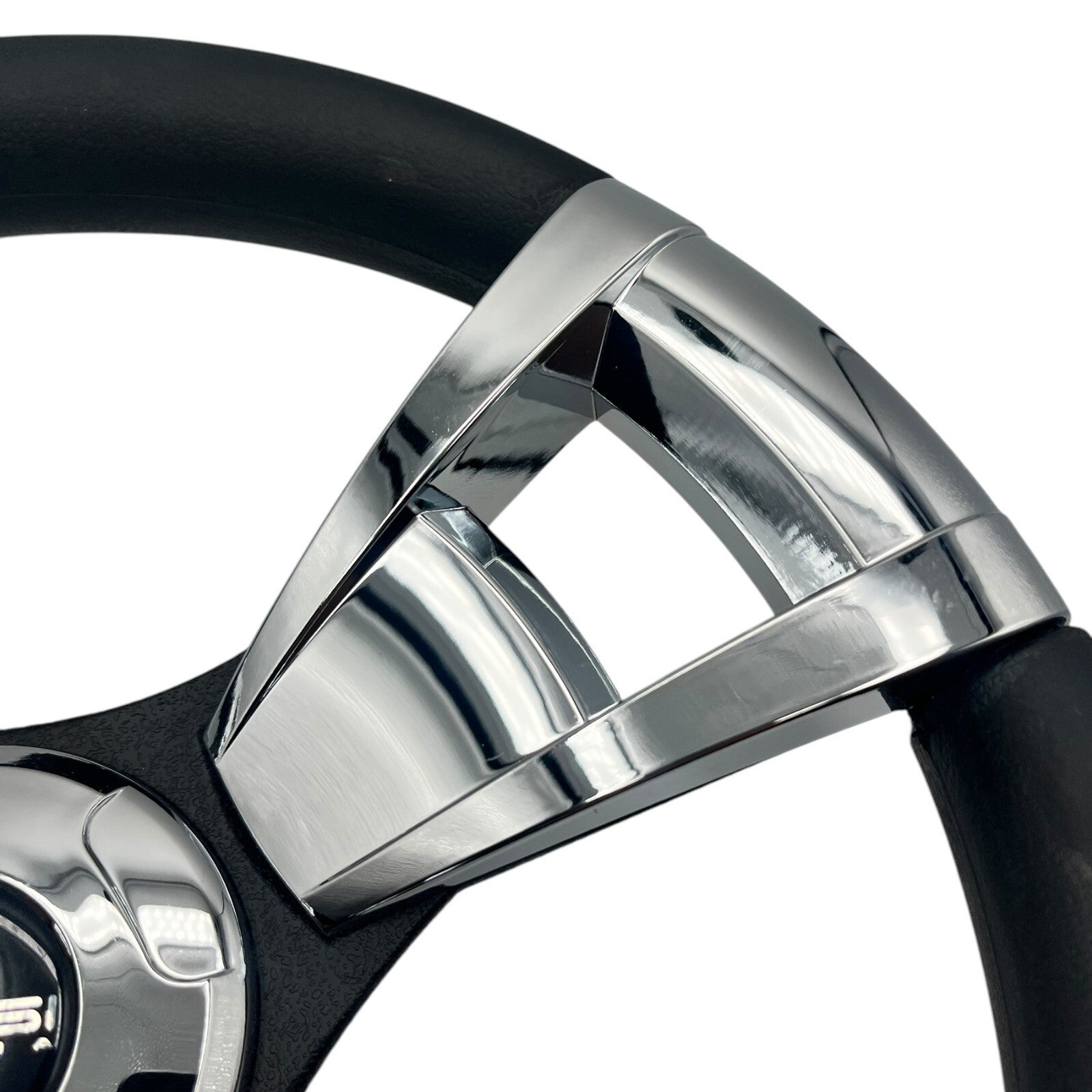 Model M13C Black & Chrome Steering Wheel fits all CLUB CAR DS Golf Carts