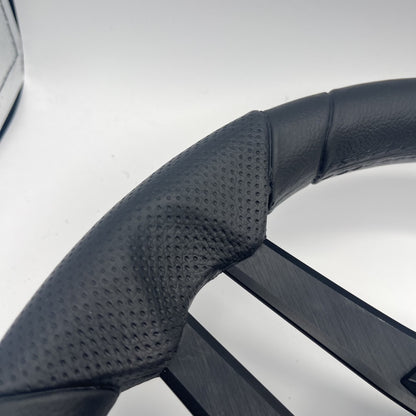 Molinara Marine Steering Wheel Black Brushed Alum Spokes | Moomba