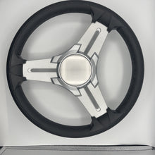 Model 15 Marine Steering Wheel Brushed Aluminum Spokes | Blank Center