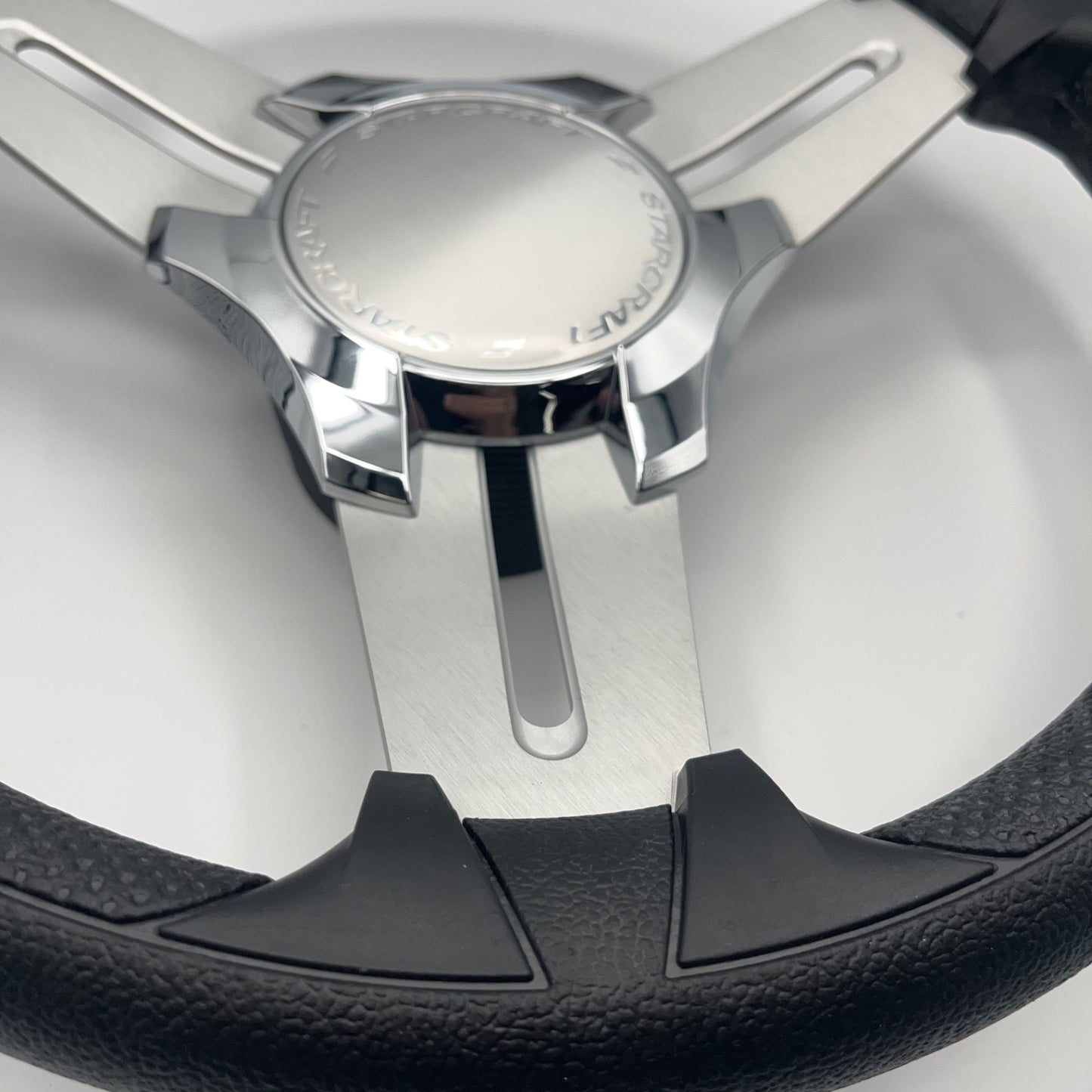 Model 15 Marine Steering Wheel Brushed Aluminum Spokes | Starcraft