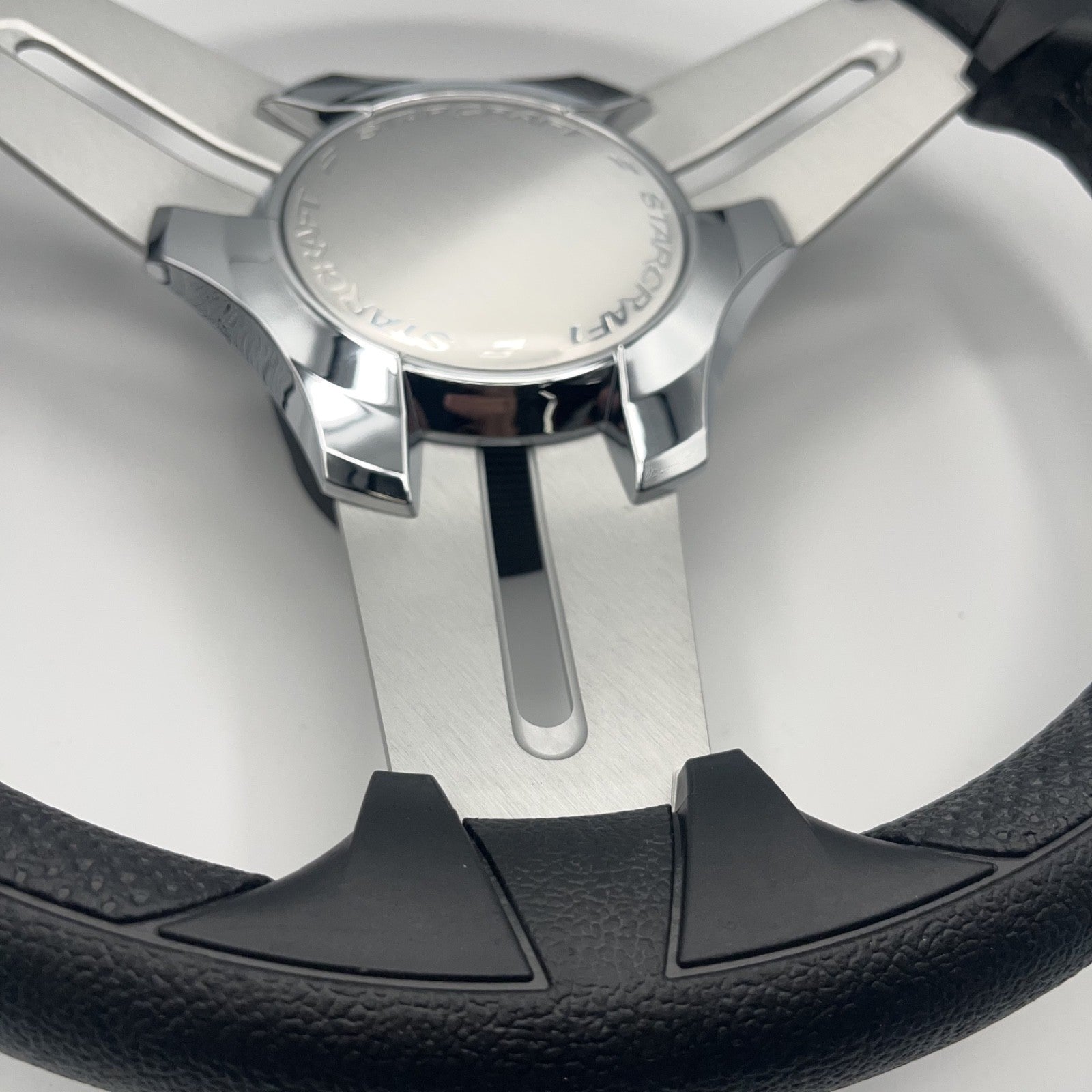 Model 15 Marine Steering Wheel Brushed Aluminum Spokes | Starcraft