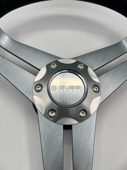 W208 Steering Wheel Gray Brushed Alum Spoke | Gussi Italia