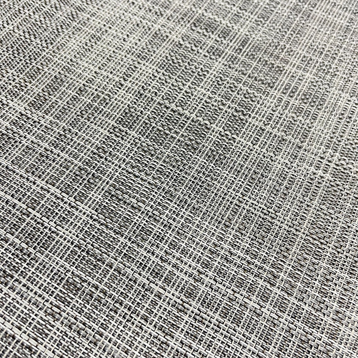 Woven Vinyl Flooring | IKAT - White Silver | 6' Width | Choose Your Length