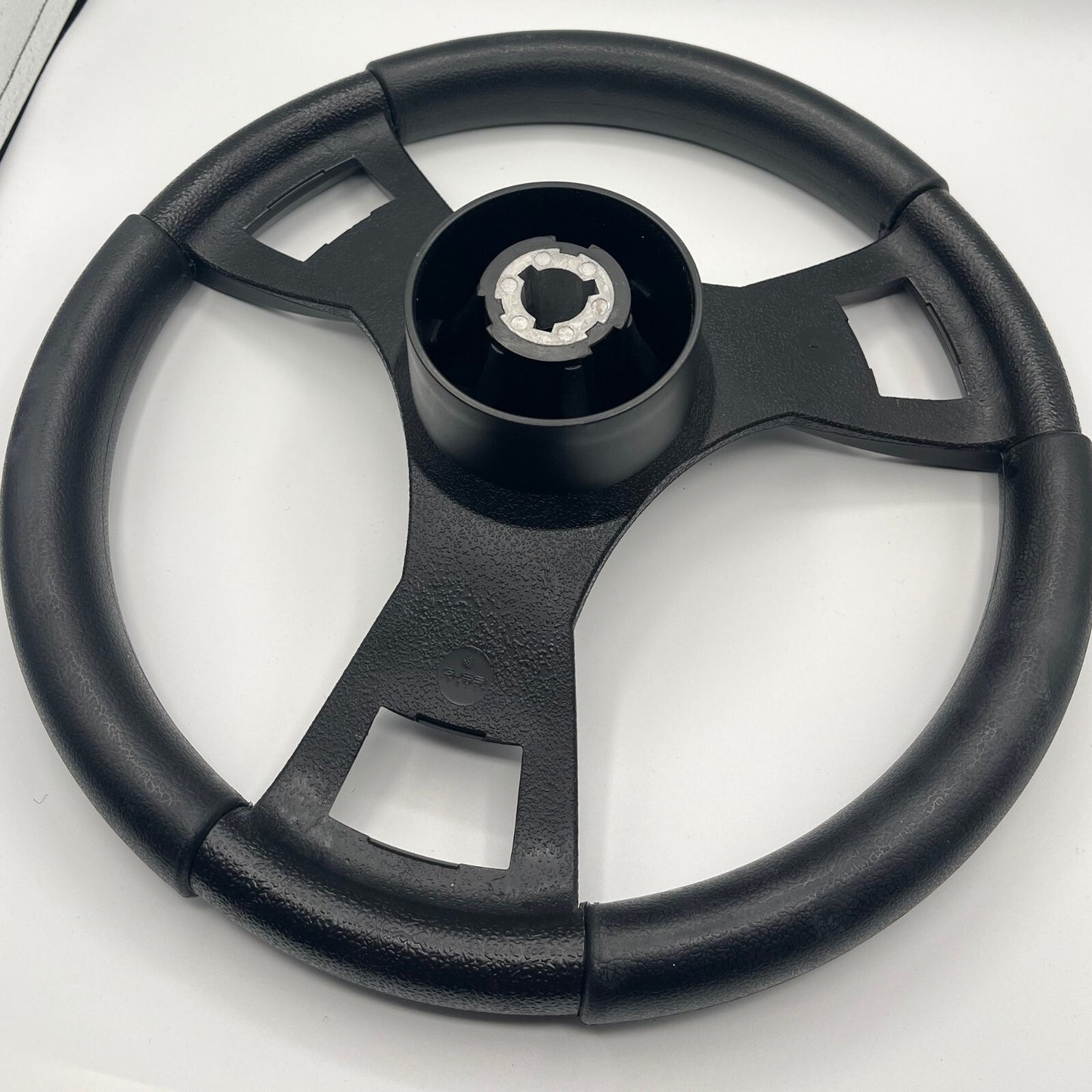 Model M13K Black Boat Steering Wheel Soft Touch Rim ABS Spokes | Gussi Italia