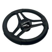 Molinara Marine Steering Wheel Black Brushed Aluminum Spokes | Lowe