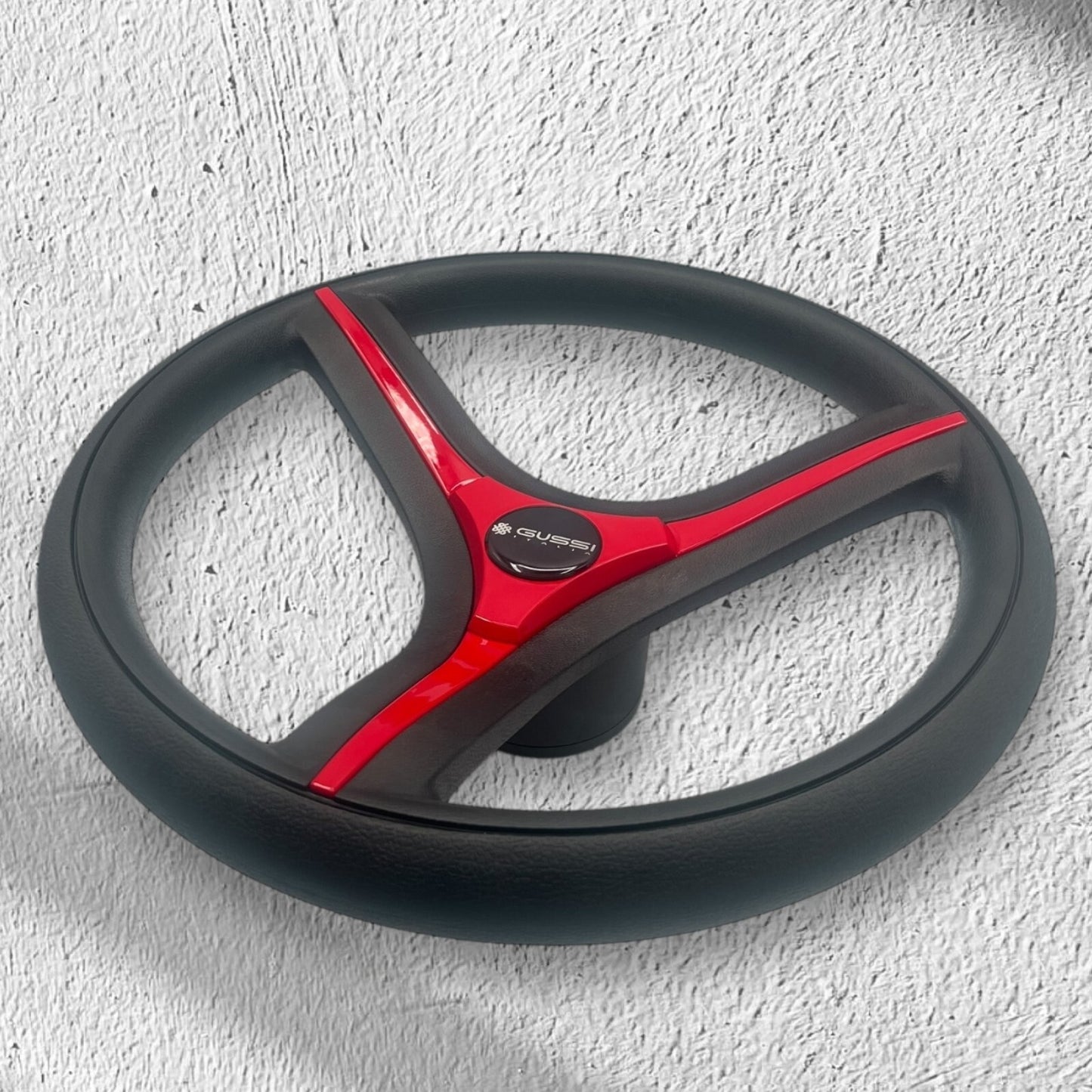 Brenta Black & Red Golf Cart Steering Wheel Fits Yamaha Golf Carts