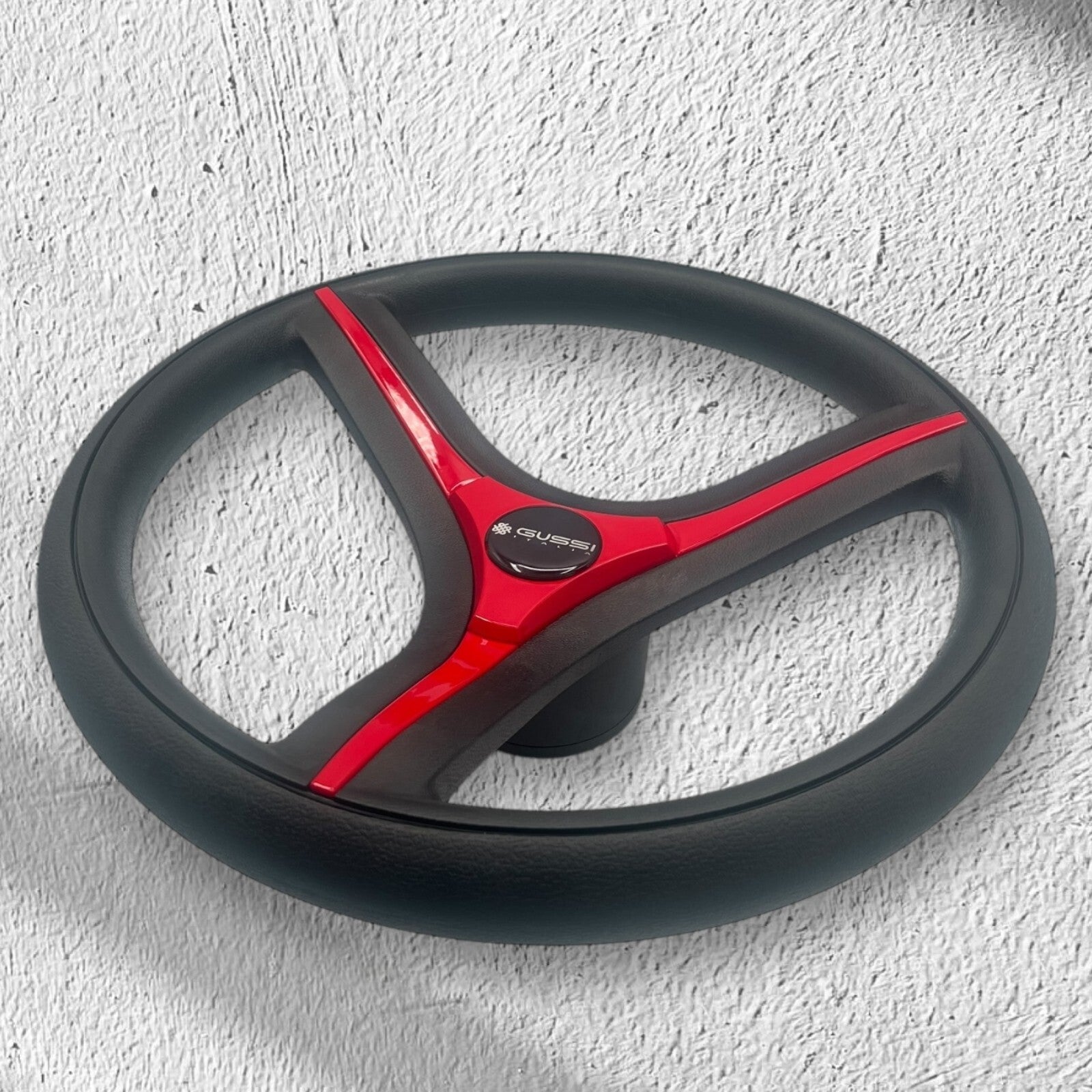 Brenta Black & Red Golf Cart Steering Wheel Fits Yamaha Golf Carts