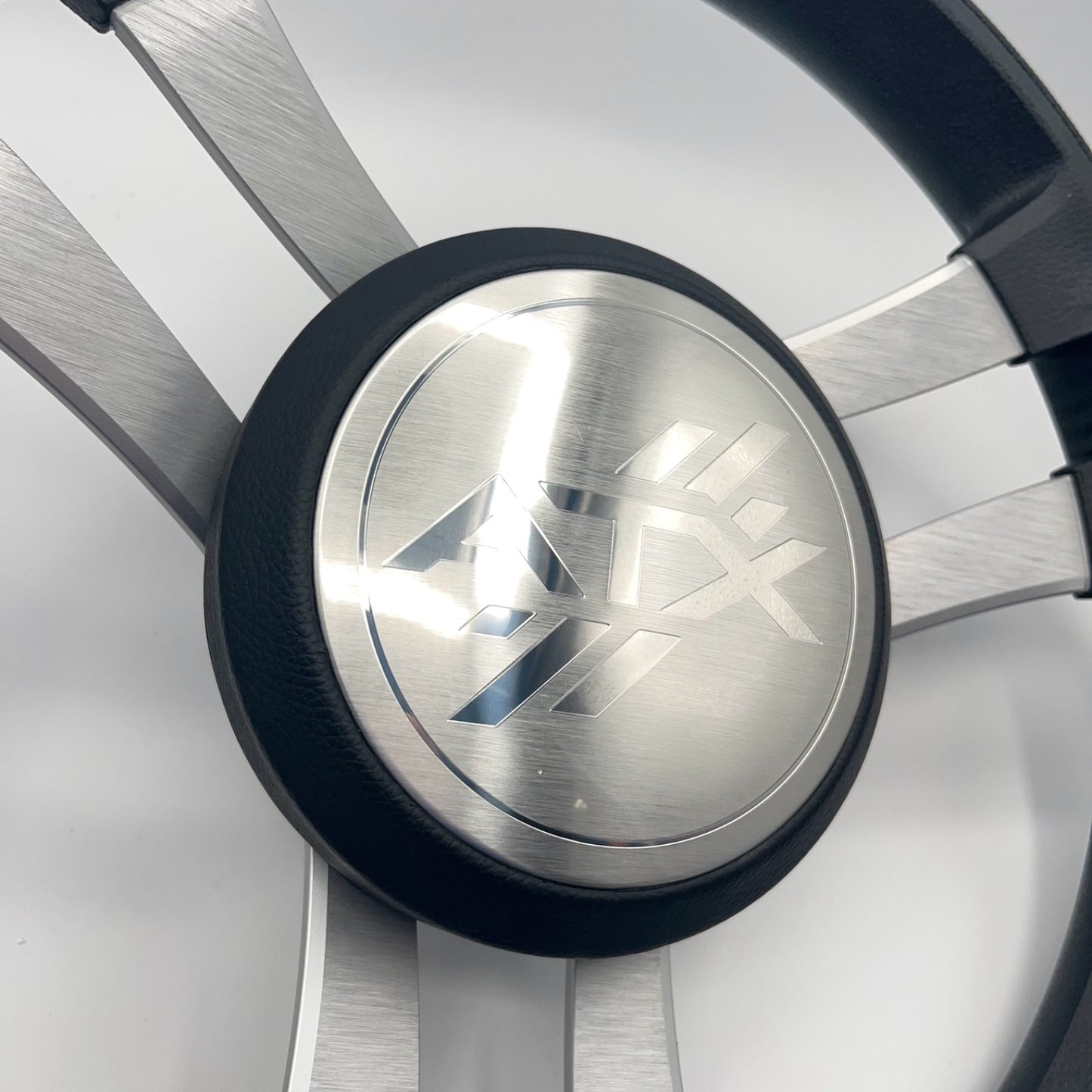 Benaco Boat Steering Wheel Brushed Aluminum Spokes | ATX Boats