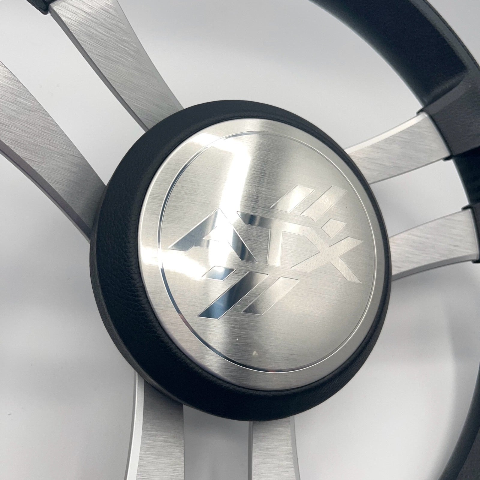 Benaco Boat Steering Wheel Brushed Aluminum Spokes | ATX Boats