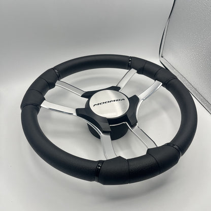 Malera Boat Steering Wheel Chrome Spokes | Moomba Chrome Star