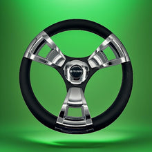Model M13C Black & Chrome Steering Wheel fits CLUB CAR PRECEDENT Golf Cart