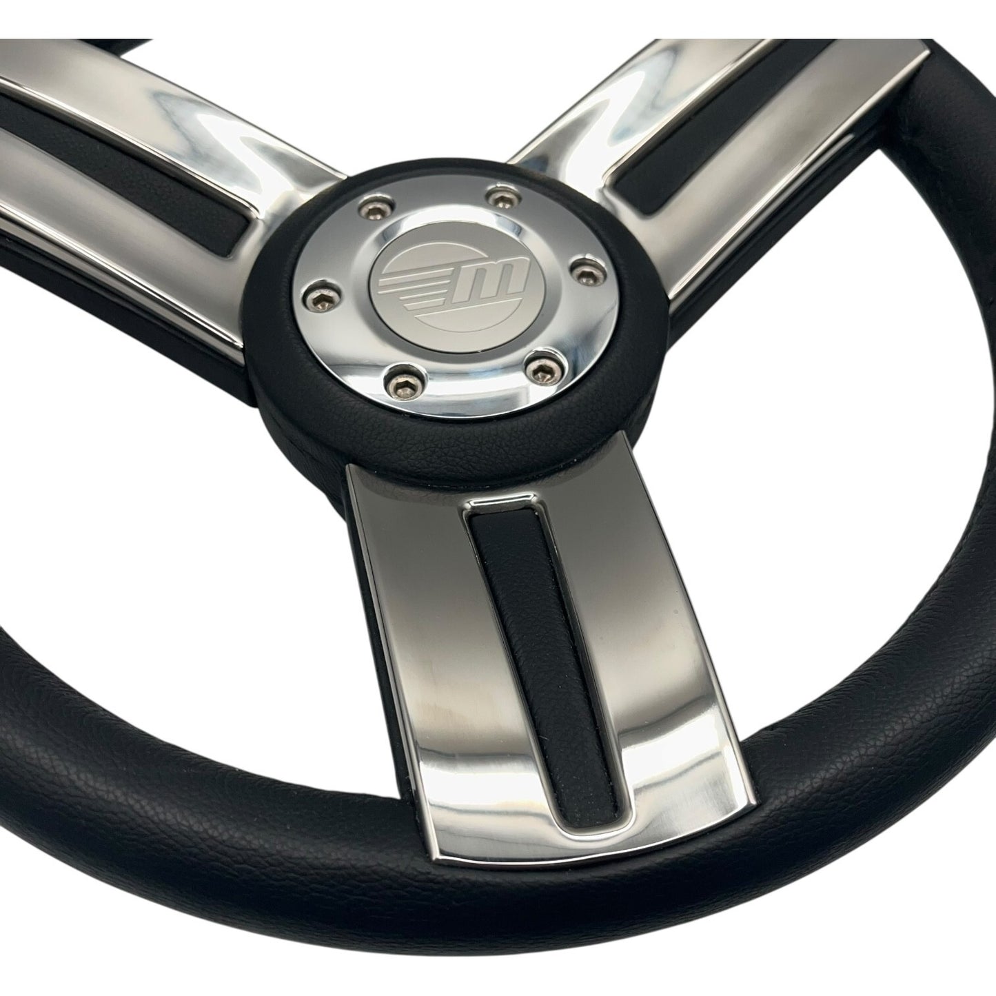 Gussi Italia Marine Steering Wheel Stainless Steel Spoke Soft Touch Rim | Malibu