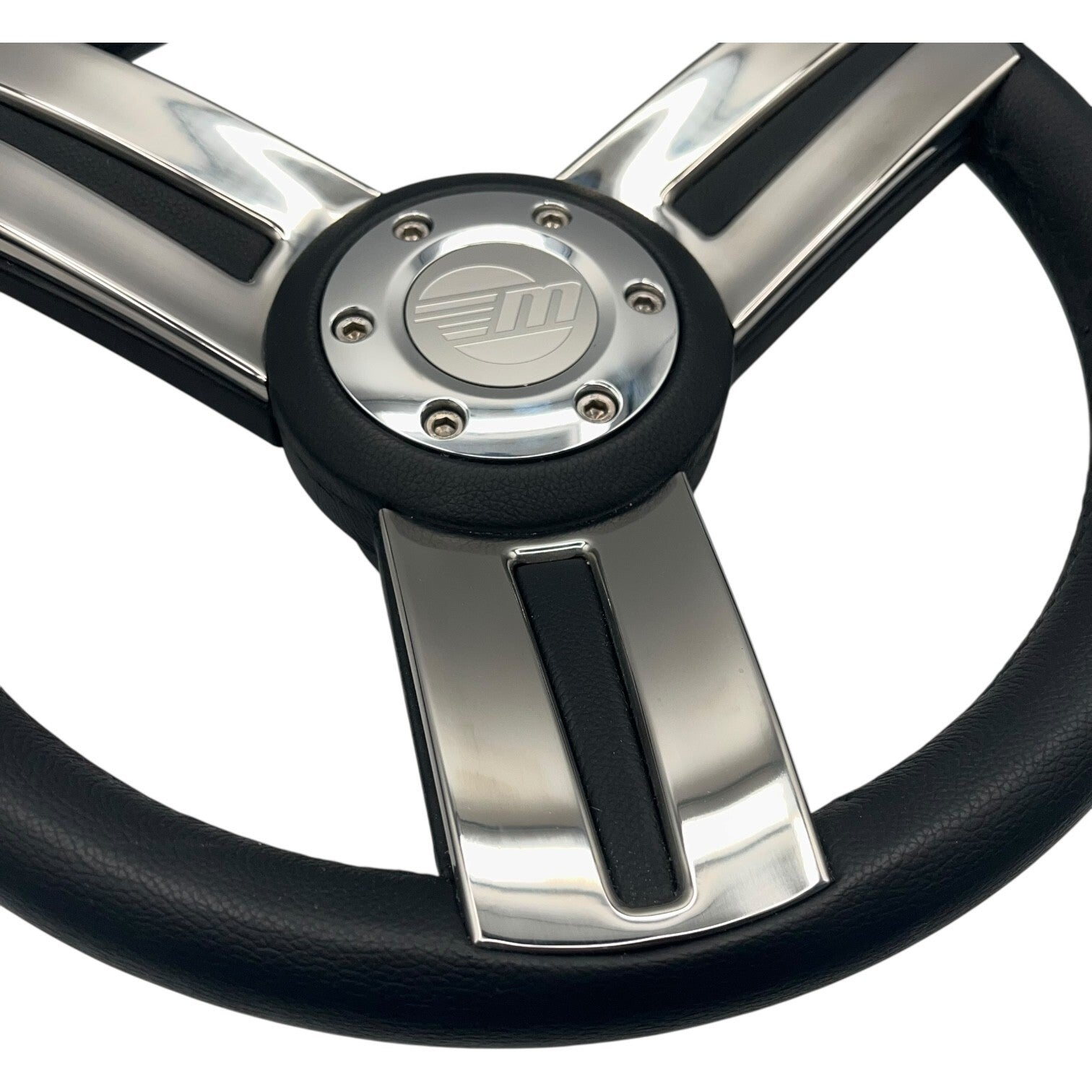 Gussi Italia Marine Steering Wheel Stainless Steel Spoke Soft Touch Rim | Malibu