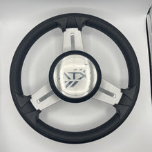 Model 15 Marine Steering Wheel Brush Alum Spokes | ATX Boats Logo