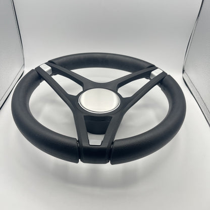 Molino Black w/Soft Touch Urethane Rim Boat Steering Wheel | Blank