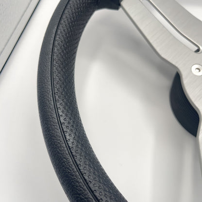 Model 15 Marine Steering Wheel Brushed Aluminum Spokes | Gussi Logo