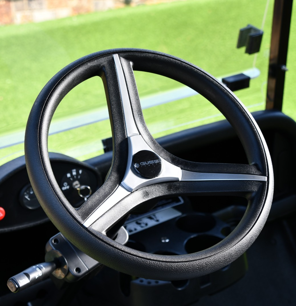 Brenta Black & Silver Golf Cart Steering Wheel for CLUB CAR PRECEDENT