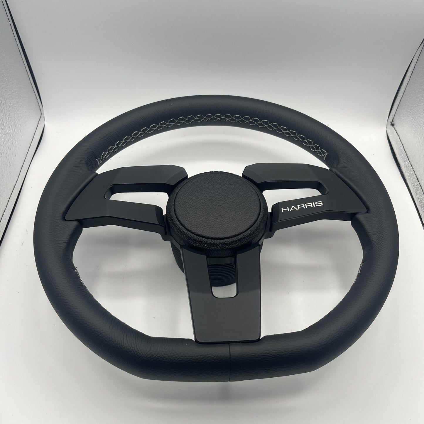 Gussi Italia Boat Sinel Steering Wheel Black Billet Aluminum Spoke | Harris